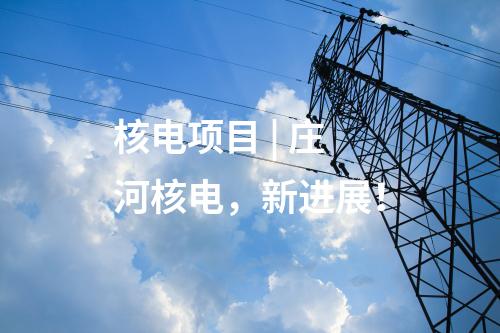 核電項目 | 莊河核電，新進展！