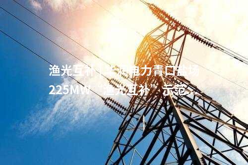 漁光互補(bǔ) | 華潤(rùn)電力青口鹽場(chǎng)225MW“漁光互補(bǔ)”示范項(xiàng)目開(kāi)工
