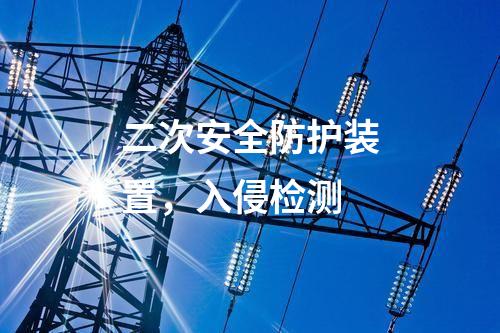 二次安全防護裝置，入侵檢測