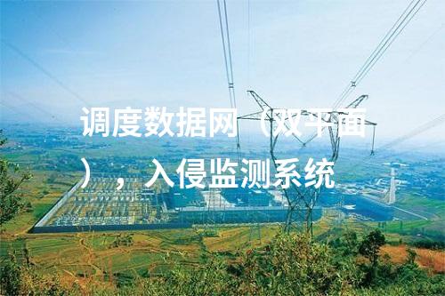 調度數(shù)據(jù)網(wǎng)（雙平面），入侵監(jiān)測系統(tǒng)
