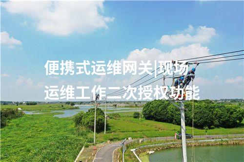 便攜式運(yùn)維網(wǎng)關(guān)|現(xiàn)場(chǎng)運(yùn)維工作二次授權(quán)功能