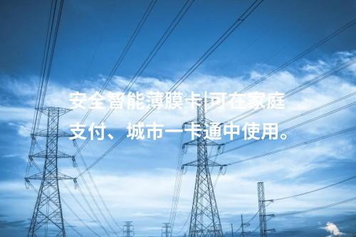 安全智能薄膜卡|可在家庭支付、城市一卡通中使用。