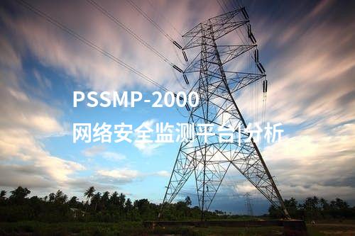 PSSMP-2000 網(wǎng)絡(luò)安全監(jiān)測平臺|分析