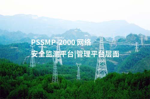 PSSMP-2000 網(wǎng)絡安全監(jiān)測平臺|管理平臺層面